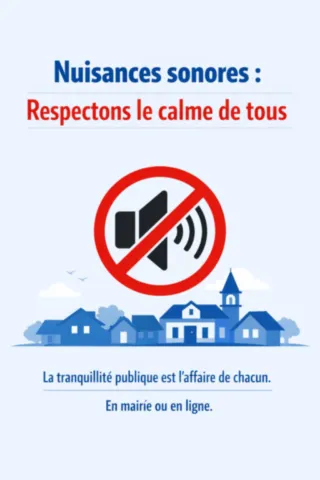 affiche nuisances sonores viéville